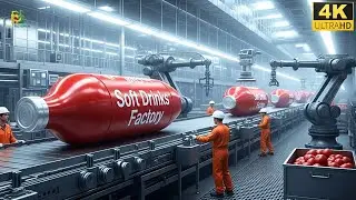 Inside Soft Drinks Factory 🍊 | How Soft Drinks Are Made (Full Process)