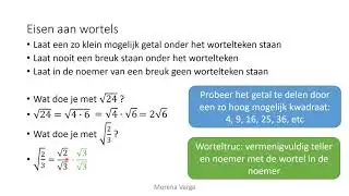 Cursus VWO Wis B 0 Tips bij het oplossen van vergelijkingen