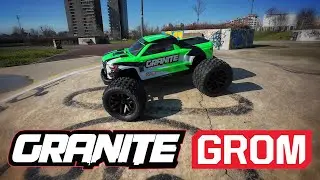 2040 RC - Arrma 1/18 Granite GROM brushless 3s: first run & impressions @ Quarto skatepark