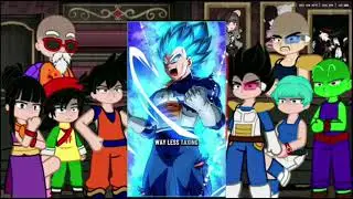 Dragon Ball Z React to Vegeta Super Saiyan Blue [] Gacha Reaction 🇯🇵🎌