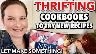 THRIFTING cookbooks to try new recipes! Let&rsquo;s use THRIFTED kitchen finds to bake some easy crisp!