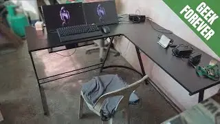 📦Unboxing: FISHERMAN L-Shaped Corner Table, Computer Table, Study Table, Ggame Table, Desk