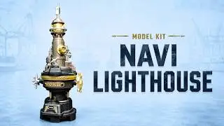 ROKR Navi Lighthouse Unboxing-Built-Review | Industrial City CGM01 | Model Kit. Robotime.
