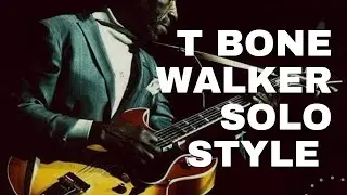 T-Bone Walker soloing style | Blues guitar riffs & licks tutorial (Bb)