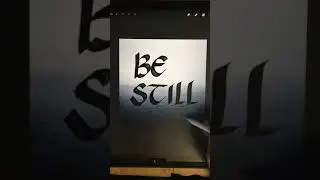 How to create 3D text in Procreate