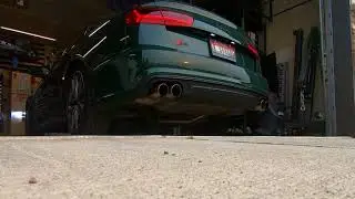 2016 Audi S6 BORLA exhaust warm start+revs