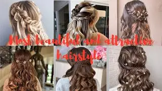 Most beautiful and attractive open hairstyle 😍🤩☝️#fashionstyling #hairstyle 