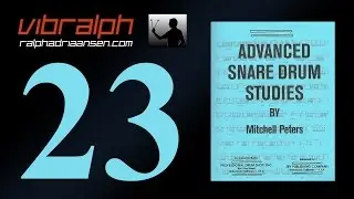 Etude 23 / Advanced snare drum studies (Mitchell Peters)
