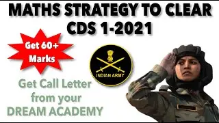 MATHS STRATEGY TO CLEAR CDS 1 2021 || INSIGHT SSB