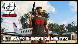 GTA Online Cayo Perico Zombie Survival! [ALL 10 Waves in UNDER 20 MINUTES]