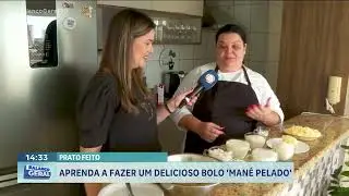Aprenda a fazer um delicioso bolo 'mané pelado'