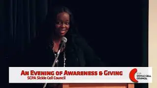 SCPA Sickle Cell Council Executive Director speaks at An Evening of Awareness & Giving