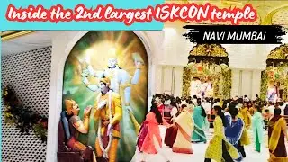 2nd Largest ISKCON Temple In Navi Mumbai Kharghar | Iskcon Mandir Inside view