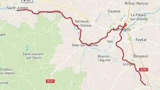 Lignes Facilit'R (F18)(F22)(F22+) Saint-Junien - Limoges-B&eacute;n&eacute;dictins - Pierre-Buffi&egrave;re