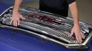 УСТАНОВКА: Накладка на решетку радиатора GI446 CCI для GMC Sierra