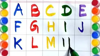 A for Apple | Capital Alphabet AtoZ | English Alphabet Letters ABCD