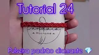 Pulseira de macramê - tutorial 24
