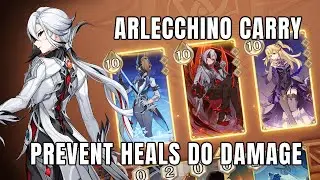 Arlecchino DESTROYS Opponents While Giving Anti Heal! | Genshin TCG