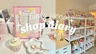 (no music) a day in a life as a lucky scoop owner ⭑ asmr, packing, & organizing˚˖ ࣪
