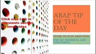 Basic and Powerful SAP Transaction Code | Tcode for ABAP Code Scan | How to find Hard Coded Values