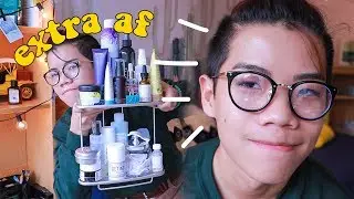 my extra af skincare routine because I don't have the clear skin gene
