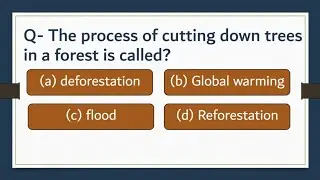 The process of cutting down trees in a forest is called?/general knowledge@littlestar1992