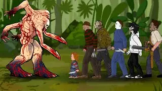 FORTIS VS Chucky, Freddy, Jason, Michael, Jeff, Leatherface | Drawing cartoons 2 Animation