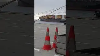 Heavy Loaded Container Ship. Ajay Am Vlogs #ship #containership #punjabivlogs #shipping #travel