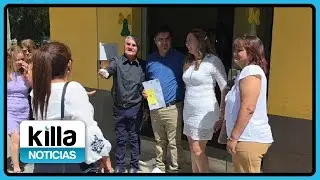 JUAN DELGADO AND NAHIR M&Eacute;NDEZ NEWLY MARRIED AT THE CIVIL REGISTRY OF SANTA MAR&Iacute;A