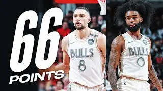Zach LaVine (33 PTS) & Coby White (33 PTS) Were COOKING On Derrick Rose Night! | January 4, 2025