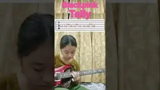 Blackpink - tally - easy guitar tutorial
