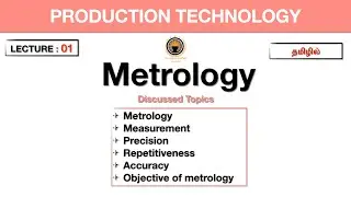Introduction | Metrology | lecture-01 | Tamil | PoriyalaninPayanam