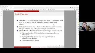 Finance in the Cloud II: Common Ownership and Startup Growth