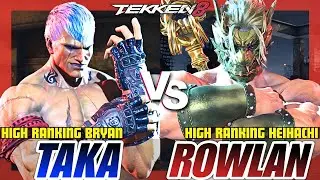 Tekken 8 | Takataka (Bryan) vs Rowlan (Heihachi) | High Level Ranked Match Replay