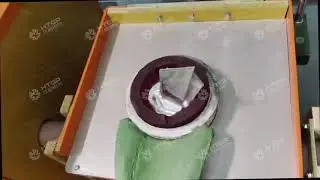 Custom-designed 2kg aluminum melting mini induction furnace for lab usage. #furnace #foundry