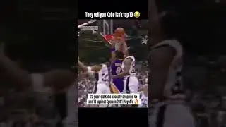 22 years old. Western Conference Finals. Spurs dynasty on the floor. Kobe Bryant dropped 45 & 10