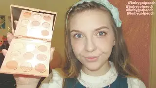 Colourpop Eyeshadow Palette Review (affordable kawaii peach makeup)