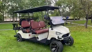 Green Voyager Electric Golf Car 6 seater by Megawheels | Rafplay Dubai