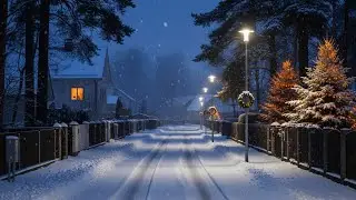 WINTER STREET GLOW FOR PEACEFUL SLEEP