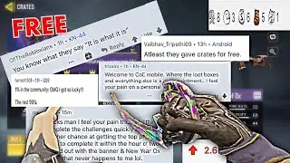 I Broke COD Mobile&rsquo;s SubReddit!(free crates opening ) #Shorts