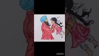 Father and daughter drawing #art#artist #fatherlove #drawing #painting #love#viral#shortsvideo
