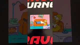 The Simpsons Trading Cards 1993 SkyBox Couch gag