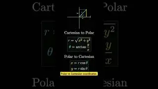 polar and Cartesian coordinates system | #maths #mathshorts