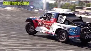 BUDWEISER PRO-2 SHORT COURSE TRUCK DRIFTING AT SEMA