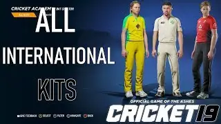 Cricket 19 Game - All International Kits (Male & Female, Licensed & Unlicensed)
