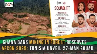 Ghana Bans Mining in Forest reserves, Tunisia Unveil Squad and More