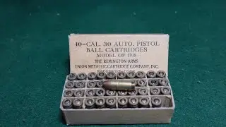 The US WWI Pedersen Device Cartridge - Closer look and history.