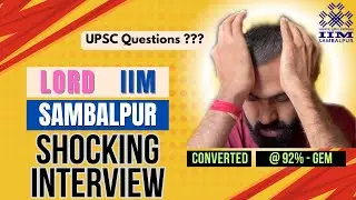 IIM Sambalpur Interview (not CAP) Experience (2024) | Weirdest MBA Interview Ever