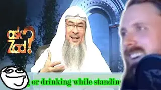 Forsen Reacts - Eating or drinking while standing up - Assim al hakeem