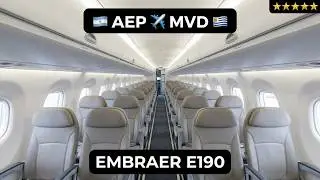 Aerolineas Argentinas AR1384 | 🇦🇷Buenos Aires (AEP) - Montevideo (MVD) 🇺🇾 | Embraer E190